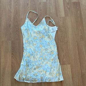 Rhythm Floral Mini Dress - Blue and Yellow